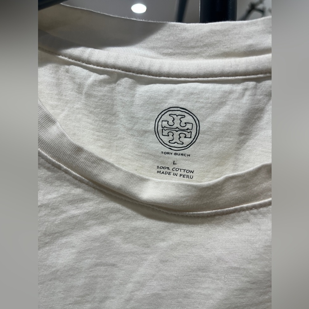 Tory Burch Color Block Logo T-Shirt - Picture 2 of 2